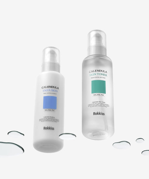 ROKKISS Calendula skin toner 150ml + emulsion 150ml set, 1 set