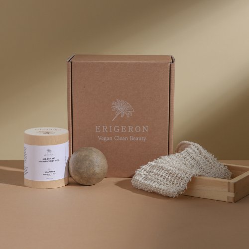ERIGERON All-in-one vegan shampoo bar green starter set