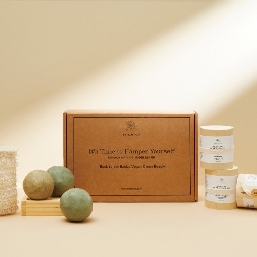 ERIGERON All-in-one vegan beauty ball shampoo ball gift set (3 pieces)
