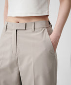 MUSINSA STANDARD WOMAN MUSINSA STANDARD WOMAN Slacks Wide Hidden Banding Light Beige