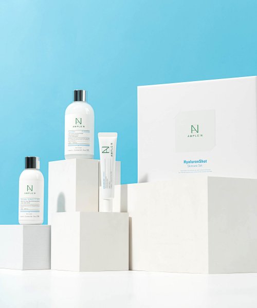 AMPLEN Hyaluron Shot Moisture 3-piece special set (toner + emulsion + cream)