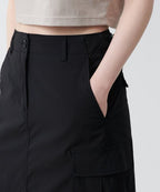 MUSINSA STANDARD WOMAN MUSINSA STANDARD WOMAN Cargo Maxi Skirt (Black)