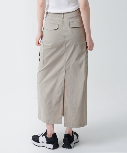 MUSINSA STANDARD WOMAN MUSINSA STANDARD WOMAN Women's Cargo Maxi Skirt [Light Beige]