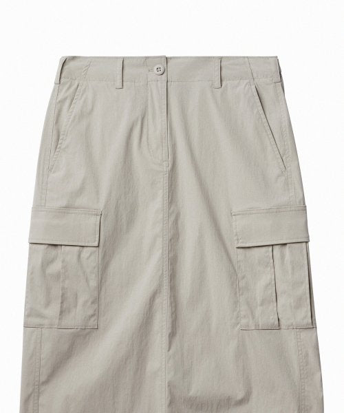 MUSINSA STANDARD WOMAN MUSINSA STANDARD WOMAN Women's Cargo Maxi Skirt [Light Beige]