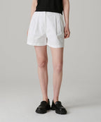 MUSINSA STANDARD WOMAN MUSINSA STANDARD WOMAN Women's Two-Tuck Wide Chino Shorts [White]