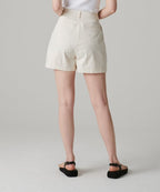 MUSINSA STANDARD WOMAN MUSINSA STANDARD WOMAN Women's Two-Tuck Wide Chino Shorts Cream