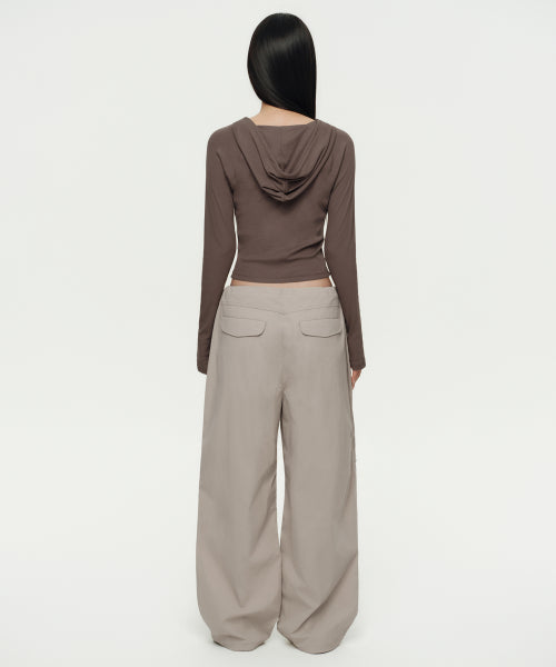MUSINSA STANDARD WOMAN MUSINSA STANDARD WOMAN Women's Parachute Pants [Light Beige]