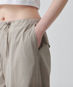MUSINSA STANDARD WOMAN MUSINSA STANDARD WOMAN Women's Parachute Pants [Light Beige]