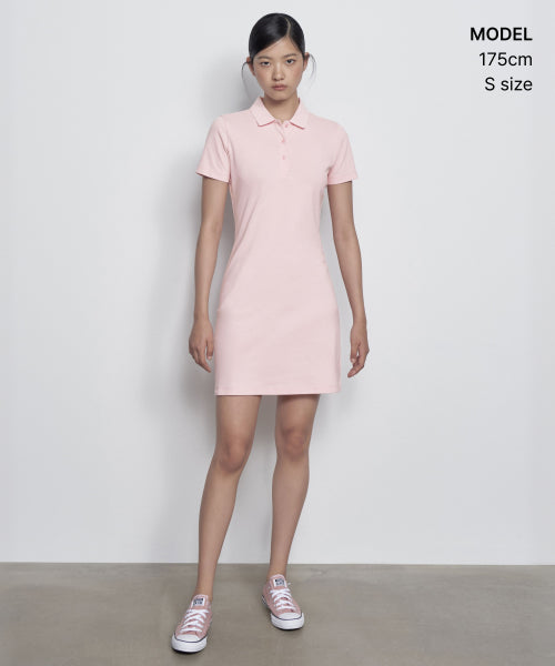MUSINSA STANDARD WOMAN MUSINSA STANDARD WOMAN Pique Polo One-Piece Pink