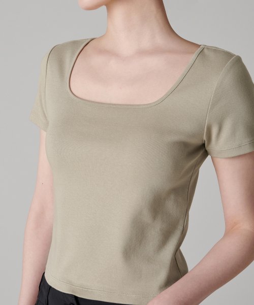 MUSINSA STANDARD WOMAN MUSINSA STANDARD WOMAN T-Shirt Slim Square Neck