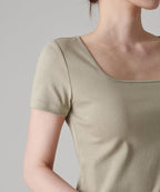 MUSINSA STANDARD WOMAN MUSINSA STANDARD WOMAN T-Shirt Slim Square Neck