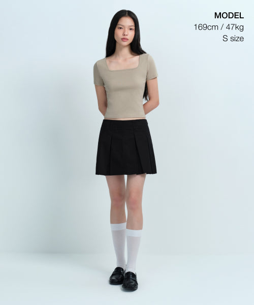 MUSINSA STANDARD WOMAN MUSINSA STANDARD WOMAN T-Shirt Slim Square Neck