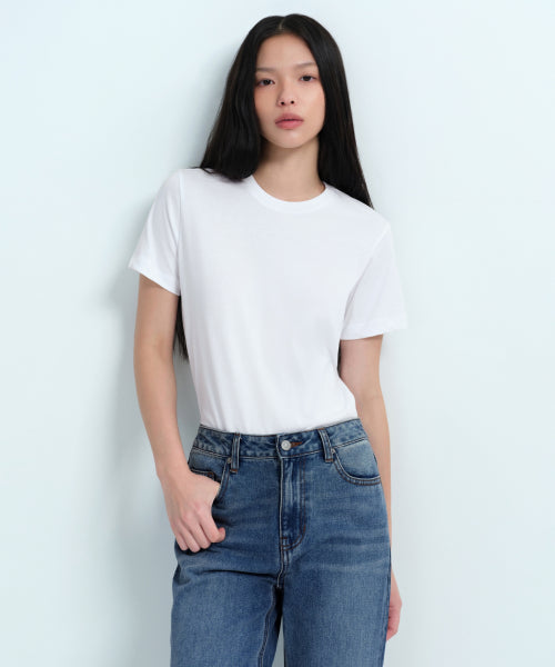 MUSINSA STANDARD WOMAN MUSINSA STANDARD WOMAN T-Shirt Basic Crew Neck 2 Pack