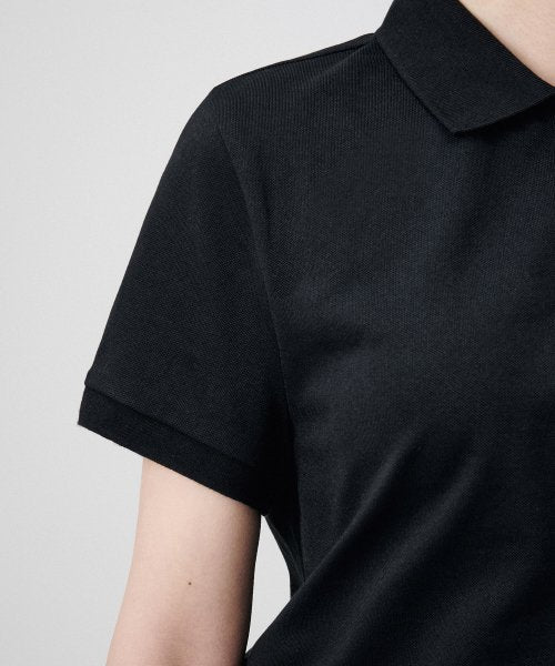 MUSINSA STANDARD WOMAN MUSINSA STANDARD WOMAN Women’s Pique Polo Shirt Black