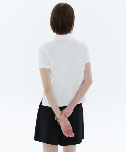 MUSINSA STANDARD WOMAN MUSINSA STANDARD WOMAN Pique Polo Shirt White