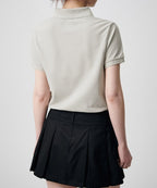 MUSINSA STANDARD WOMAN MUSINSA STANDARD WOMAN Pique Polo Shirt (Mushroom)