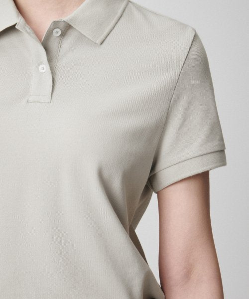 MUSINSA STANDARD WOMAN MUSINSA STANDARD WOMAN Pique Polo Shirt (Mushroom)
