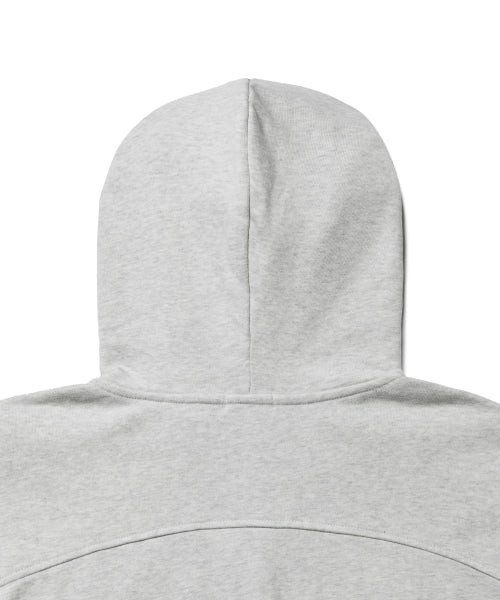 MUSINSA STANDARD WOMAN MUSINSA STANDARD WOMAN Women's Hoodie Crop Zip-up (Melange Light Gray)