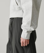 MUSINSA STANDARD WOMAN MUSINSA STANDARD WOMAN Women's Hoodie Crop Zip-up (Melange Light Gray)