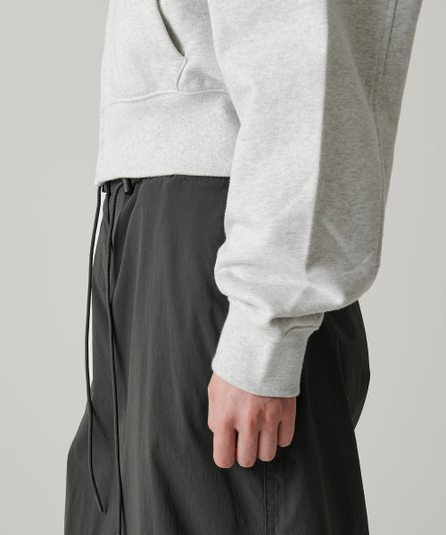 MUSINSA STANDARD WOMAN MUSINSA STANDARD WOMAN Women's Hoodie Crop Zip-up (Melange Light Gray)