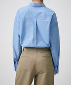 MUSINSA STANDARD WOMAN MUSINSA STANDARD WOMAN Oversized Poplin Shirt [Socks Blue]