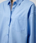 MUSINSA STANDARD WOMAN MUSINSA STANDARD WOMAN Oversized Poplin Shirt [Socks Blue]
