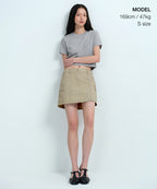 MUSINSA STANDARD WOMAN MUSINSA STANDARD WOMAN Crew Neck Crop T-Shirt Medium Gray