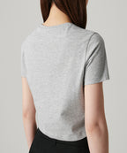 MUSINSA STANDARD WOMAN MUSINSA STANDARD WOMAN Crew Neck Crop T-Shirt Medium Gray