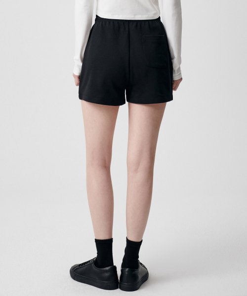MUSINSA STANDARD WOMAN MUSINSA STANDARD WOMAN Women's Sweatshirt Shorts [Black]
