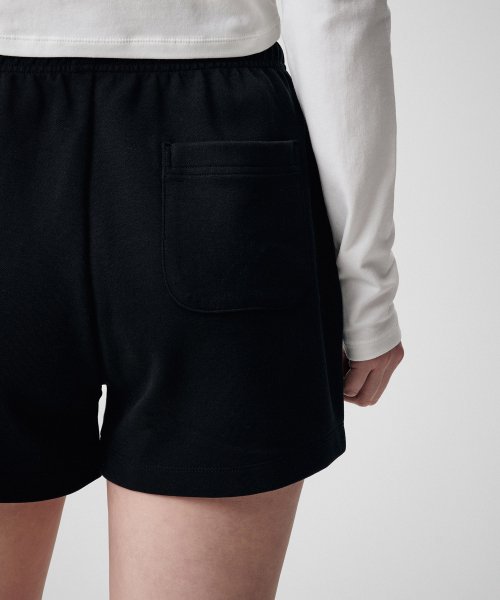 MUSINSA STANDARD WOMAN MUSINSA STANDARD WOMAN Women's Sweatshirt Shorts [Black]