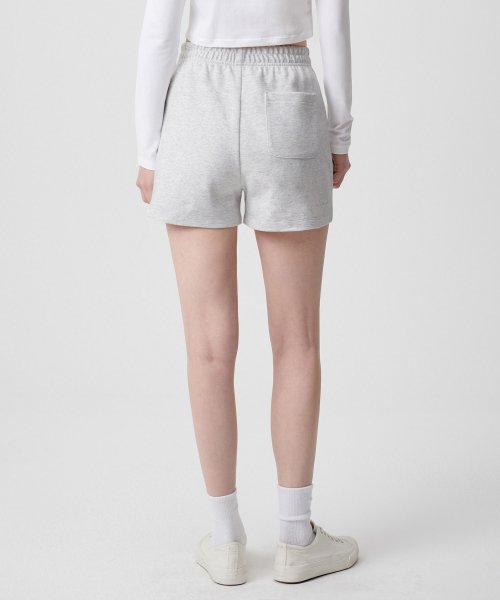 MUSINSA STANDARD WOMAN MUSINSA STANDARD WOMAN Women's Sweat Shorts Melange Light Gray