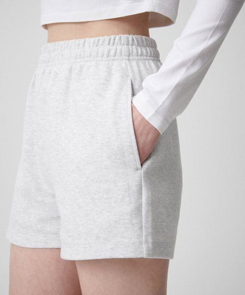 MUSINSA STANDARD WOMAN MUSINSA STANDARD WOMAN Women's Sweat Shorts Melange Light Gray