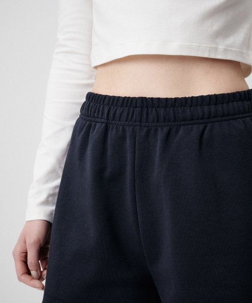 MUSINSA STANDARD WOMAN MUSINSA STANDARD WOMAN Sweatshirt Women's double knit sweat shorts [navy]