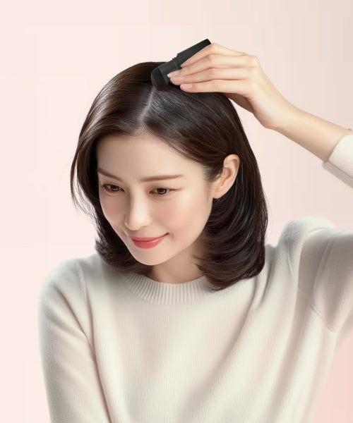 MQNY Fake-up gray hair cover, hairline cover stick / partial hair dye, black color, gray hair cover that makes your face look smaller, 2 colors, 2.5g