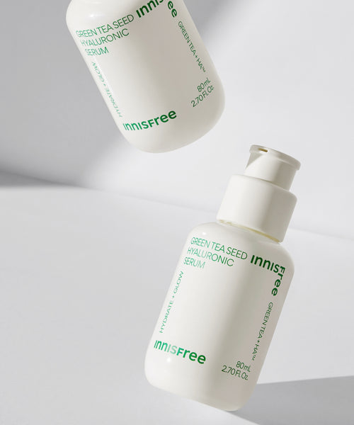 innisfree [Free gift] Green Tea Seed Hyaluronic Acid Serum 80mL + 2 x 15mL
