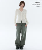 MUSINSA STANDARD WOMAN MUSINSA STANDARD WOMAN Cardigan Slim Fit [Ivory]