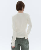 MUSINSA STANDARD WOMAN MUSINSA STANDARD WOMAN Cardigan Slim Fit [Ivory]