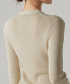 MUSINSA STANDARD WOMAN MUSINSA STANDARD WOMAN Cardigan ribbed slim [light beige]