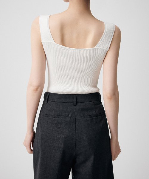 MUSINSA STANDARD WOMAN MUSINSA STANDARD WOMAN Women's Ribbed V-Neck Knit Sleeveless Top (Size XS)