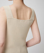 MUSINSA STANDARD WOMAN MUSINSA STANDARD WOMAN Women's Ribbed V-Neck Knit Sleeveless Top [Light Beige]