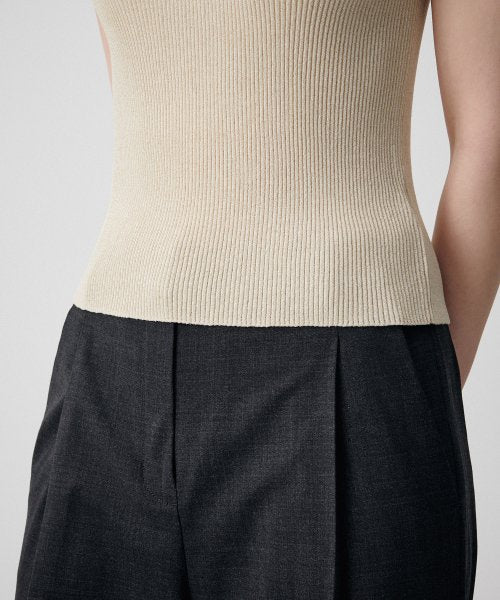 MUSINSA STANDARD WOMAN MUSINSA STANDARD WOMAN Women's Ribbed V-Neck Knit Sleeveless Top [Light Beige]