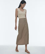 MUSINSA STANDARD WOMAN MUSINSA STANDARD WOMAN Women's Ribbed V-Neck Knit Sleeveless Top [Light Beige]