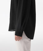MUSINSA STANDARD WOMAN MUSINSA STANDARD WOMAN Women's Relaxed Linen Like Shirt Black