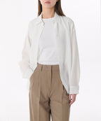 MUSINSA STANDARD WOMAN MUSINSA STANDARD WOMAN Relaxed Linen Like Shirt (White)