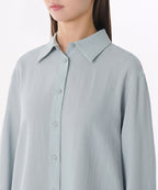 MUSINSA STANDARD WOMAN MUSINSA STANDARD WOMAN Relaxed Linen Like Shirt Mint Gray