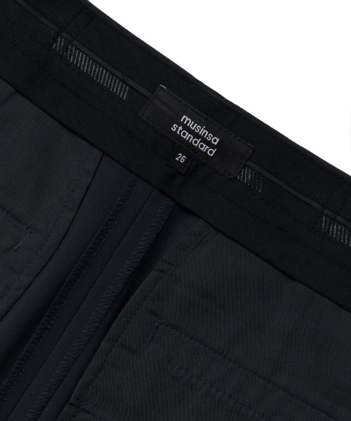 MUSINSA STANDARD WOMAN MUSINSA STANDARD WOMAN Slacks Semi-Balloon Black