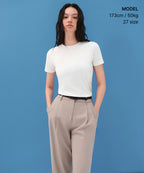 MUSINSA STANDARD WOMAN MUSINSA STANDARD WOMAN Women's Slacks Light Beige