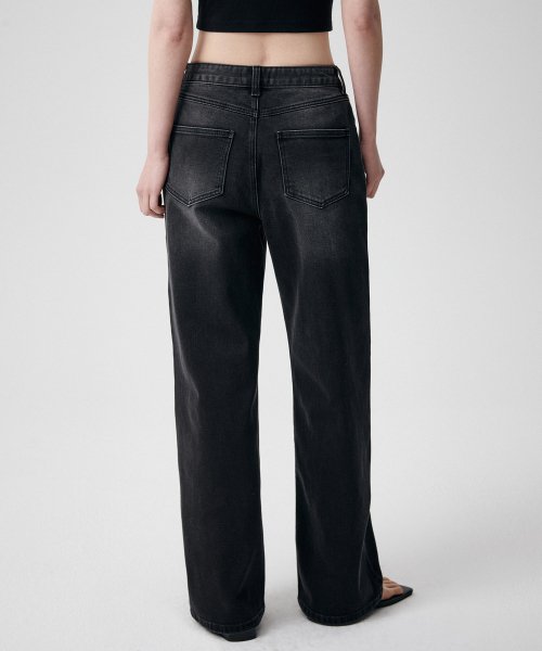 MUSINSA STANDARD WOMAN MUSINSA STANDARD WOMAN Women’s Denim Pants (Washed Black)