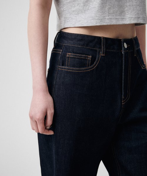 MUSINSA STANDARD WOMAN MUSINSA STANDARD WOMAN Denim Wide Pants Deep Indigo