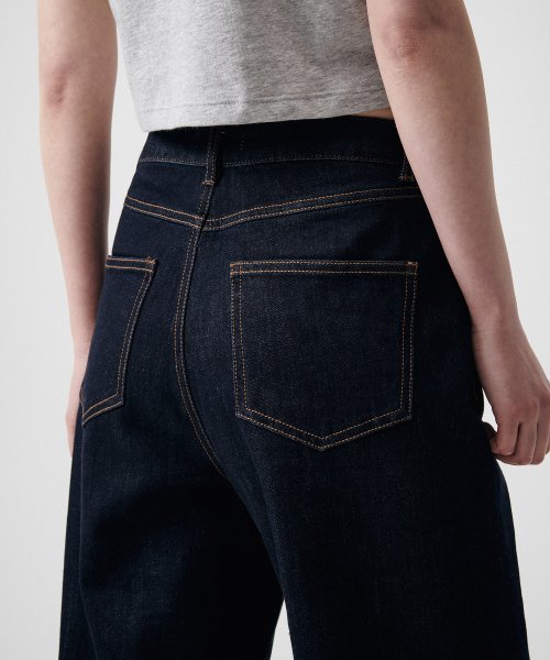 MUSINSA STANDARD WOMAN MUSINSA STANDARD WOMAN Denim Wide Pants Deep Indigo